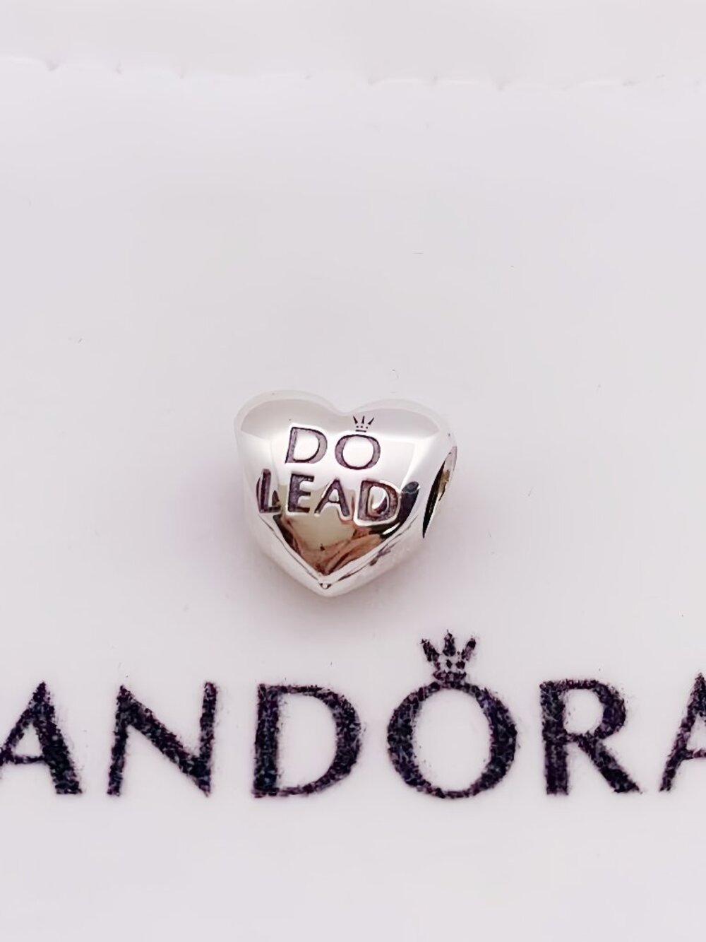 Pandora DO LEAD Stronger Together Charm Heart Bead, S925 Sterling Silver